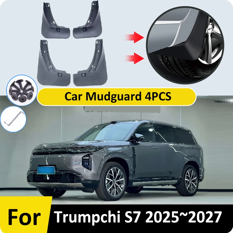 

Car Fenders For GAC Trumpchi S7 2025 2026 2027 GS7 Mudguards Splash Guards Wheels Protection Protector Mudflap Mud Accessories