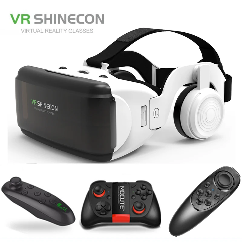 VR Shinecon Thousand Illusion Magic Mirror G06E Earphone Edition Helmet Phone Virtual Reality 3D Glasses for Smartphone Android