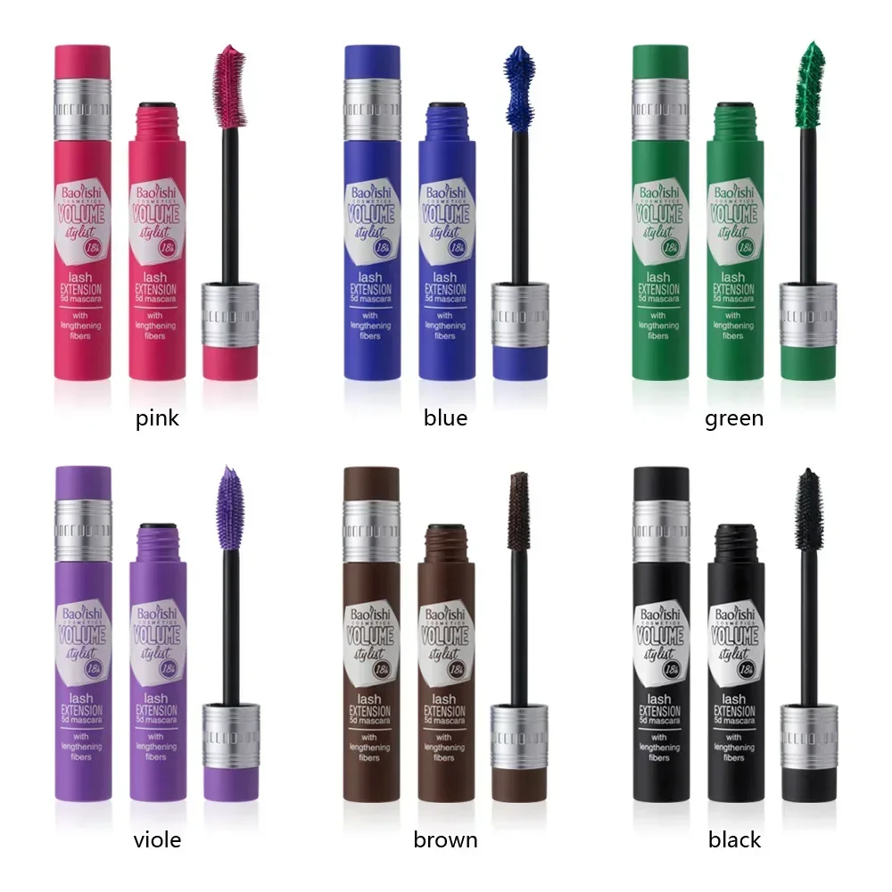 Bunte Wimperntusche, langlebig, wasserfest, dicht, schlank und kräuselnd, nicht verschmierend und verklumpend, natürliche Wimpern, einfach aufzutragen, 2025