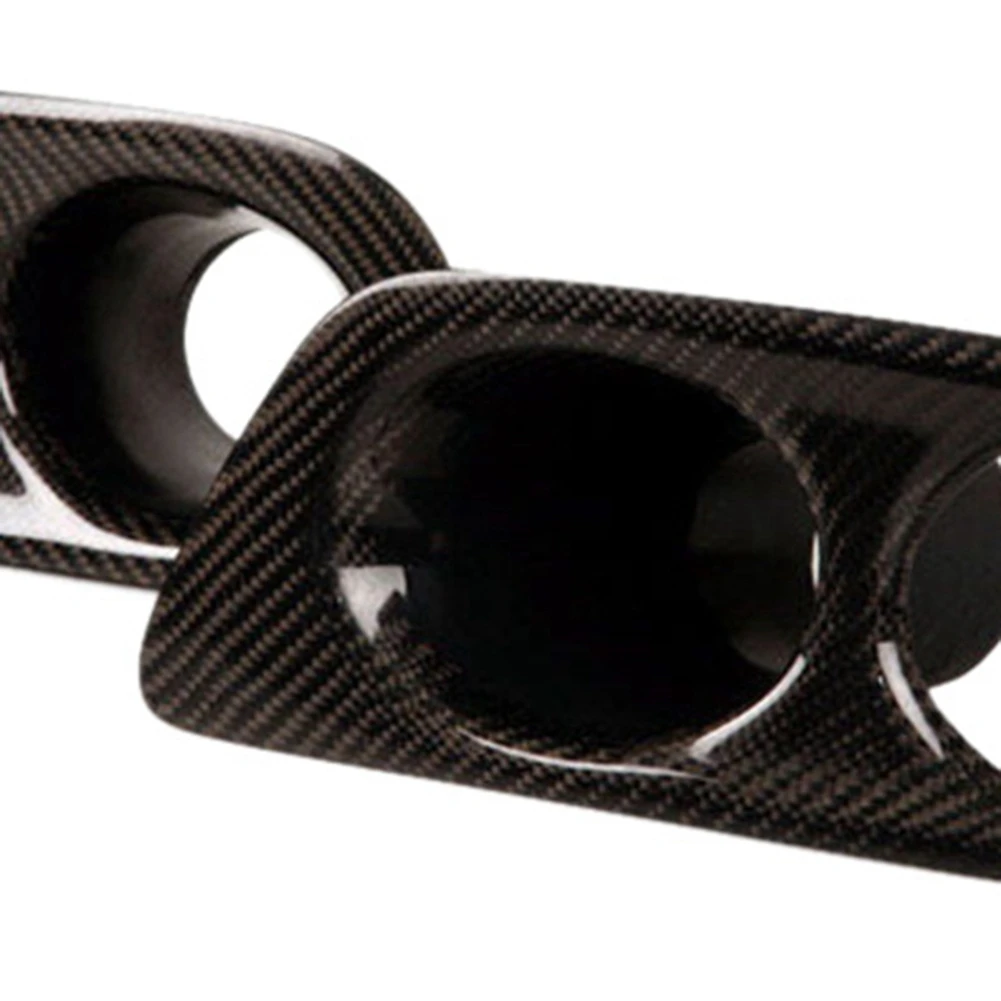 

Yellow Lens Pair Bumper Fog Light Lamp Replacement With Real Carbon Fog Light Cover Surrounds Air Duct-L94A