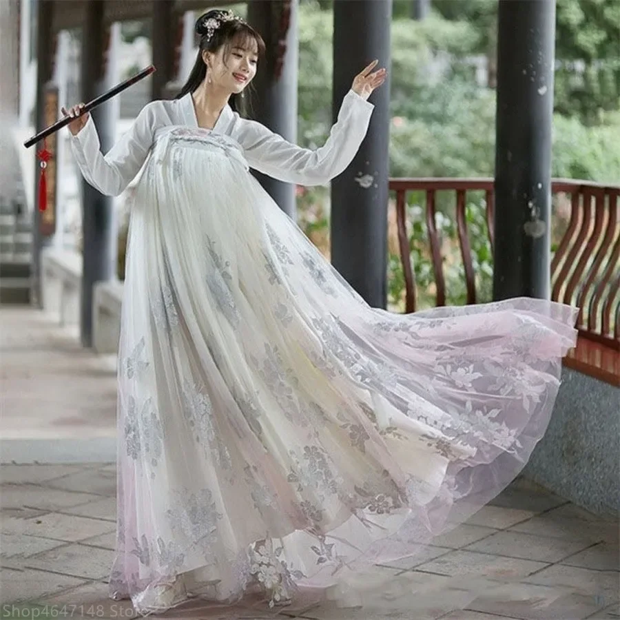 はい中国の伝統的な漢服衣装女性古代漢王朝のドレス東洋の王女のドレスレディエレガンス唐王朝のダンスウェア