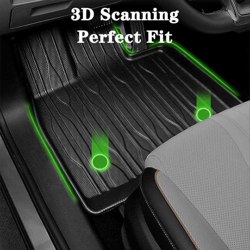 For Xpeng P7 / P7i 2022 2023 2024 Floor Mats Cargo Liner, Waterproof Anti-slip Trunk Mat TPE Foot Pads Left Hand DrIve