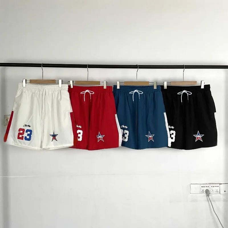 

USA Street Trend Хип-хоп Y2K Мужские и женские повседневные баскетбольные шорты с 3D принтом Большие дышащие мотоциклетные пляжные шорты