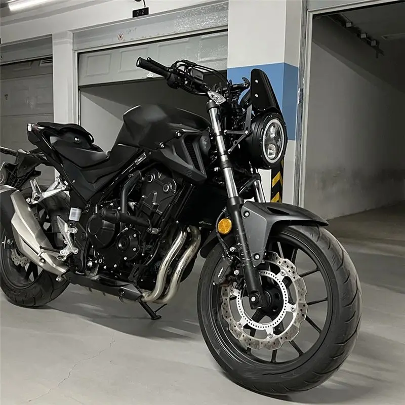 Leading-Edge-Headlight Lamp Housing Headlight Mount Bracket Motorcycle 7 Inch Headlight Lamp Housing