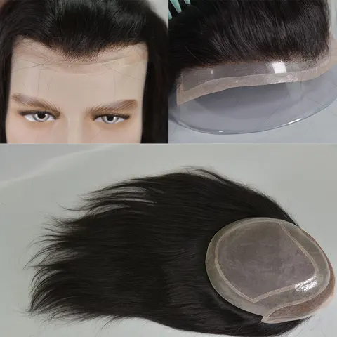 Eseewigs  моно кружево с ПУ парик из натуральных волос 12 дюймов