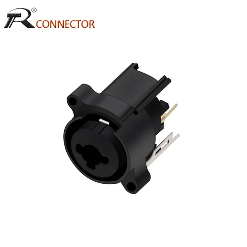 Imagen 1 del producto 1 conector Jack XLR combinado de 6,35mm, conector de chasis de montaje en Panel para micrófono/micrófono/audio/sistema de vídeo aleación de Zinc + cobre puro