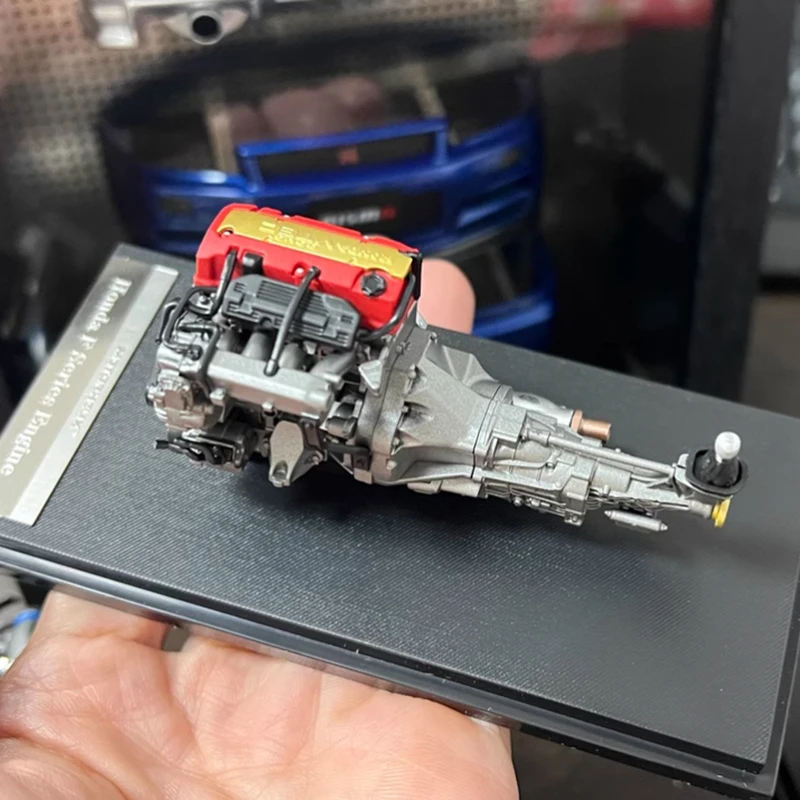 Mh 2024 han exposição edição limitada 1/18 escala motor modelo acabado r35/34/ek9/fl5 motor acabado simulação presente brinquedos