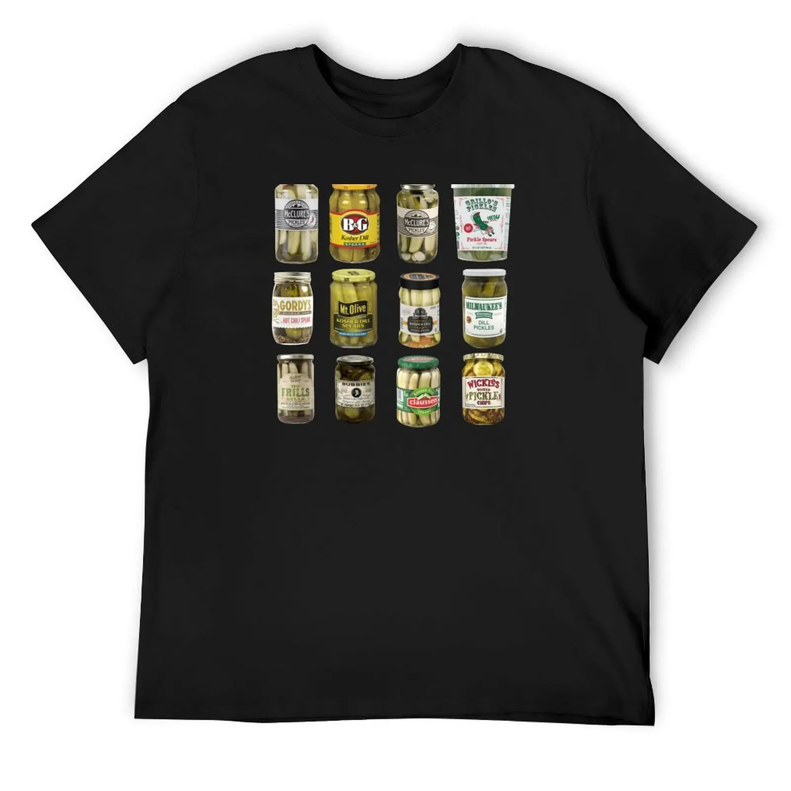 Vintage Canned Pickles T-Shirt oversizeds aesthetic clothes men graphic t shirts