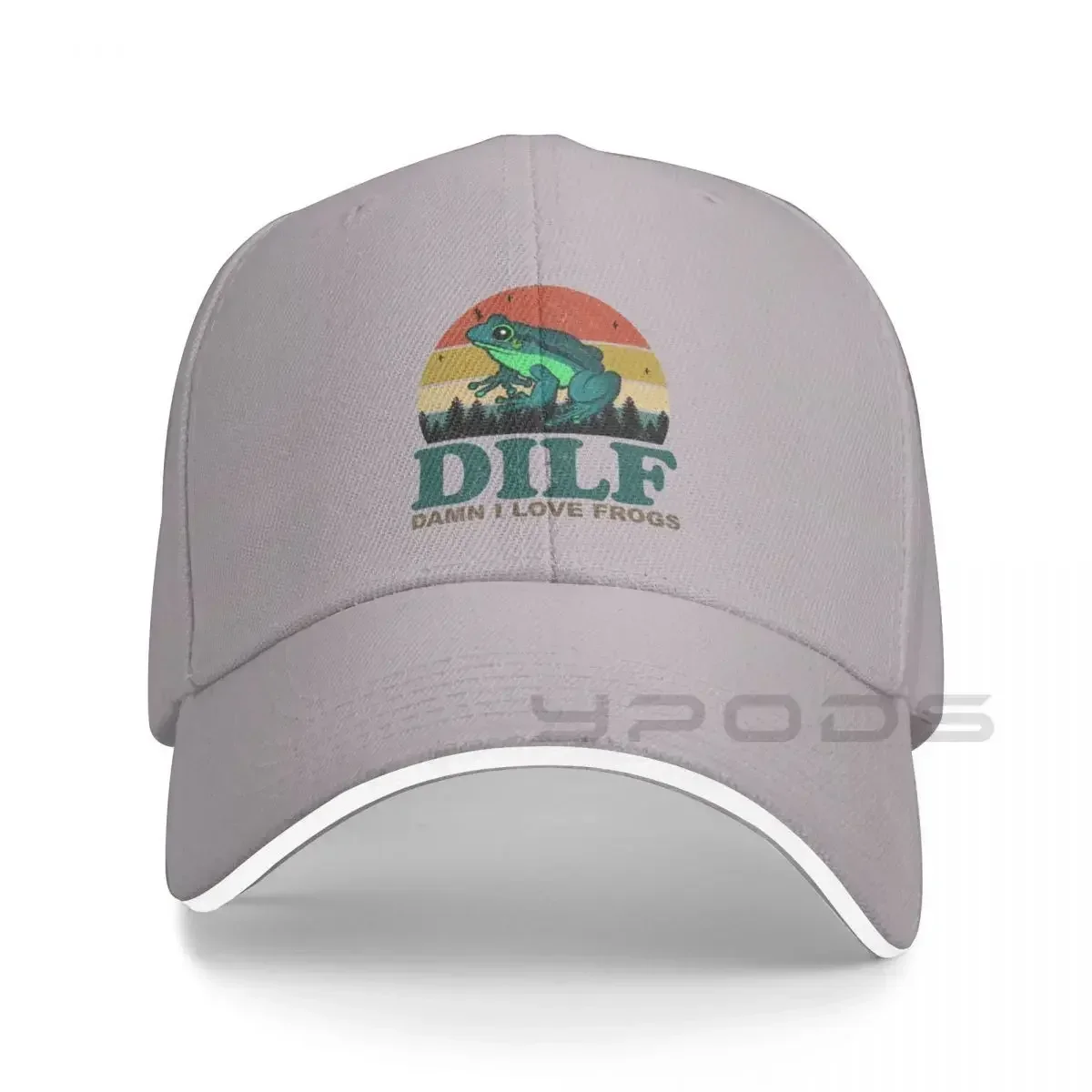 2026 New DILF Damn I Love Frogs Cap Baseball Cap Beach Baseball Women's Winter Hat 2022 Men's
