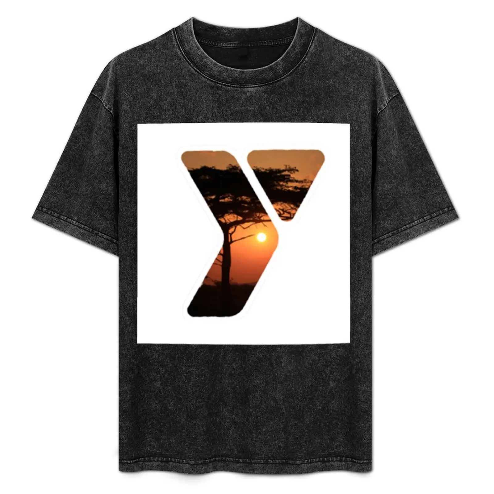 

YMCA sunset logo T-Shirt anime figures summer shirt quick drying topping t shirts men