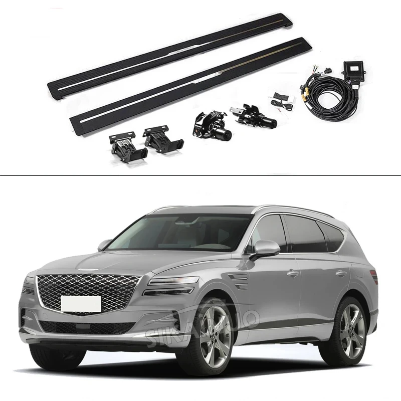 

automatic side step electric foot pedals power aluminum running board motorized footstep bar for Genesis GV80