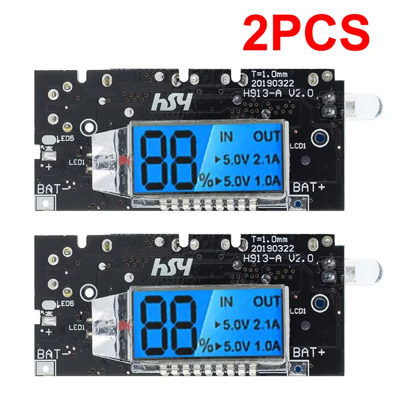 2PCS Dual Usb 18650…