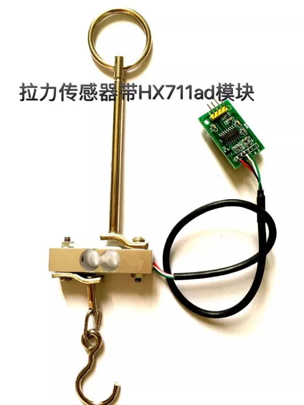 Resistance strain type tension sensor with hook