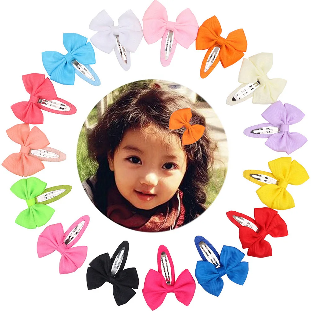 

12Pcs Kids Hair Clips Bowknot Hairpins Colorful Hair Clips for Baby Girls Ponytail Accessories Bowknot Hairpin