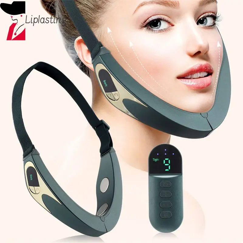 Masajeador de estiramiento Facial en V, instrumento eléctrico inteligente de belleza, vibrador calentado, reafirmante, adelgazamiento Facial, herramientas de adelgazamiento