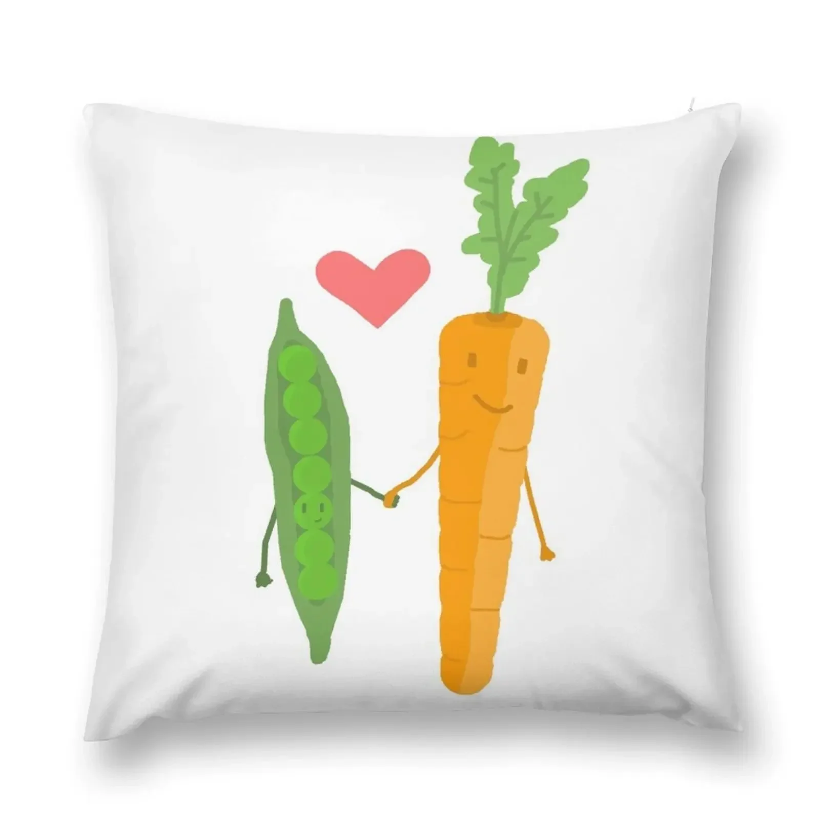 

Peas & Carrots in love Throw Pillow Christmas Pillow Cushions Home Decor pillow