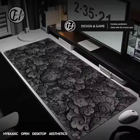 Japan Color Deskmat Clouds Gaming Mousepad Black Carpet Large Laptop Kawaii Computer Offices Mouse Pad Playmat Mouse Mats
