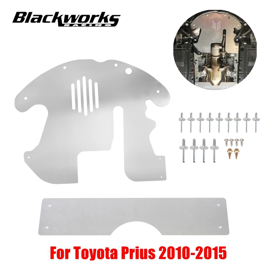 

Aluminum Cat Security Catalytic Converter Protection Shield Kit For Toyota Prius 2010-2015 Easy Installation With Rivet