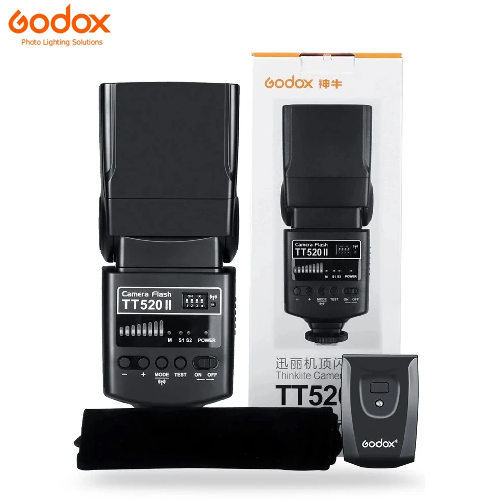 

Godox TT520 On-Camera Flash Electronic Speedlite+AT-16 2.4G Wireless Trigger Transmitter Guide S1 S2 Mode for Canon Nikon Pentax