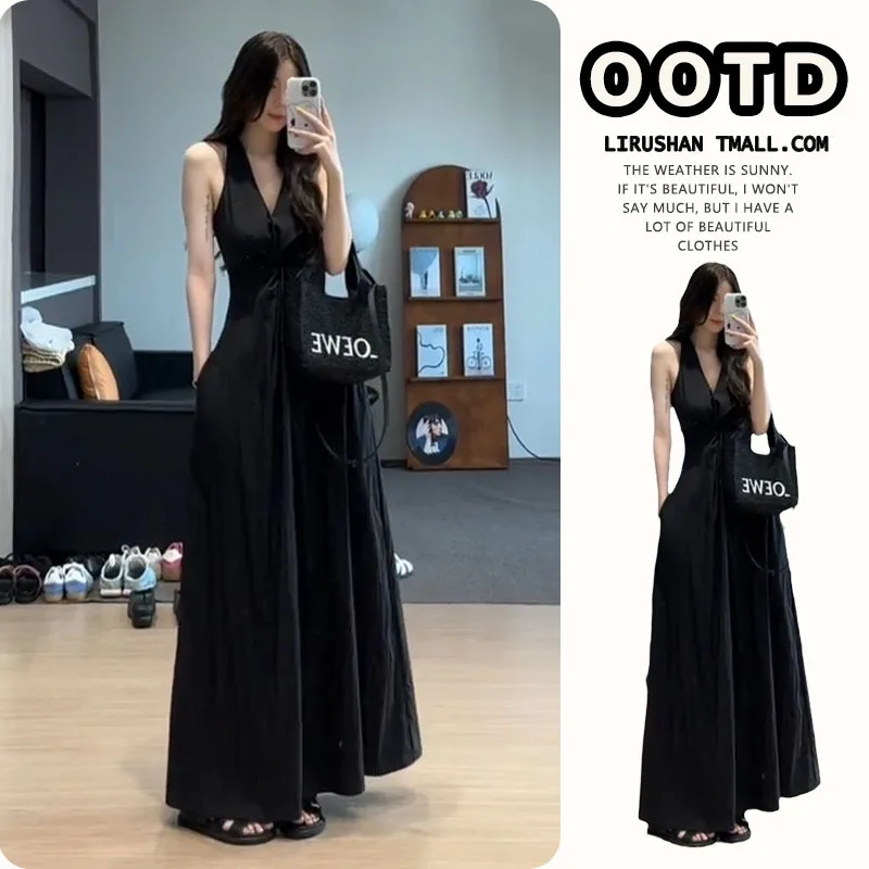 

Suspender Dress Summer 2025 New Super Long Dress