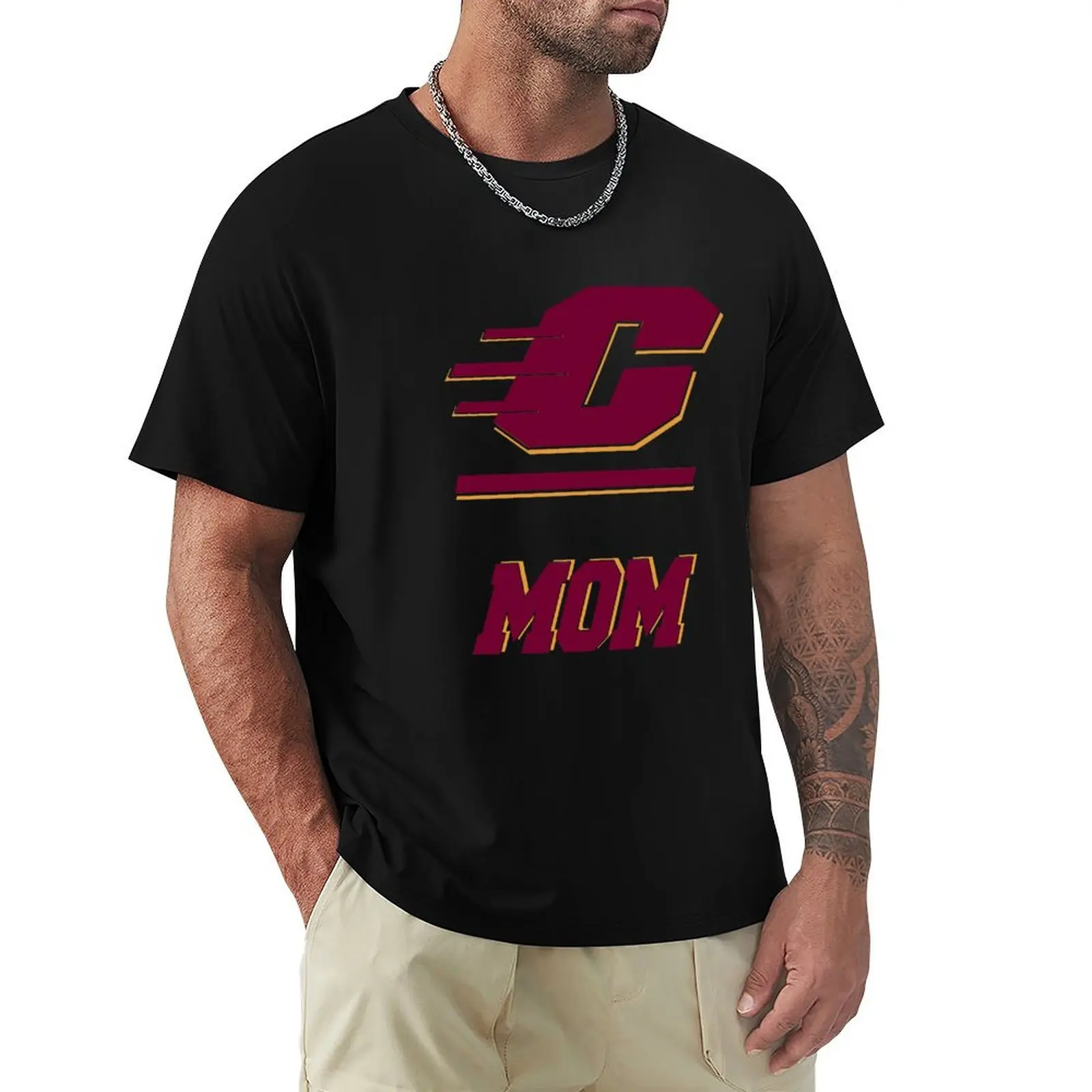 

central michigan university mom happy parents day T-Shirt anime clothes affliction shirts sublime men t shirt