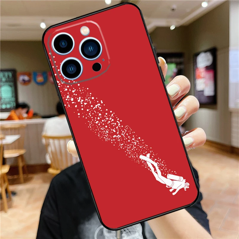 حافظة غوص غواص لهاتف آيفون 17 برو ماكس 16 15 14 11 12 13 Mini Plus 16e 17 ملحقات غطاء ممتص الصدمات الهوائي