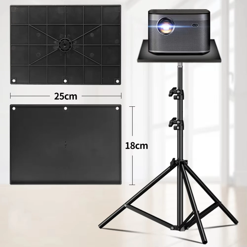 Miwayer Projector Tray, Tripod Stand, Sound Card, Platform Stand, Black Plastic, 1/4 Inch Screw Adapter