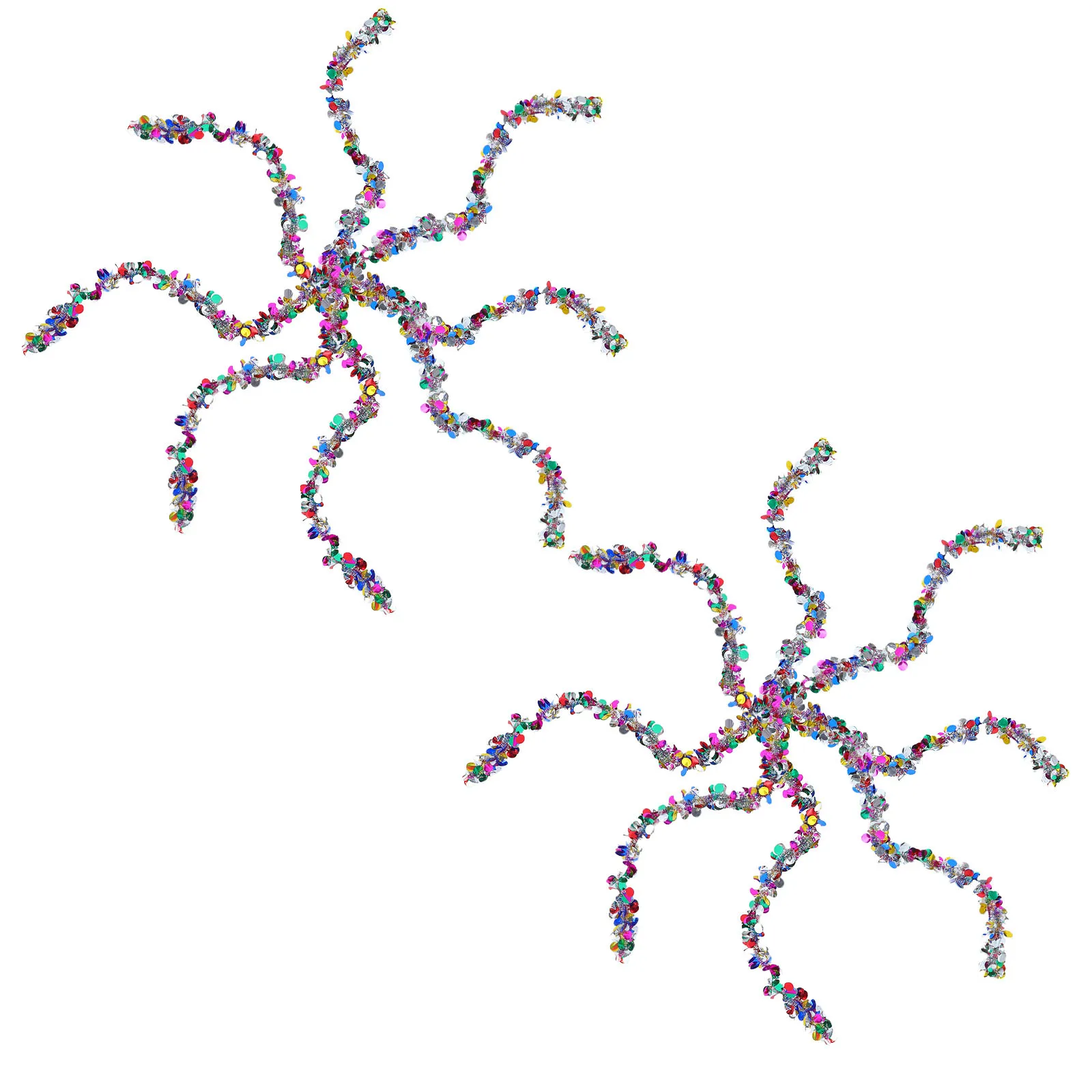 

8Pcs Vibrant Plastic Tinsel Garland 200Cm Fringe Hanging Ceiling Wall Party Decoration Birthday Wedding Festive Holiday