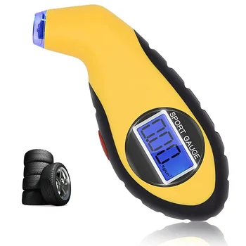 จอแสดงผล LCD แบบพกพา Auto รถจักรยานยนต์เครื่องตรวจจับความดันยางดิจิตอลมินิเครื่องมือวินิจฉัยรถยนต์จัดแต่งทรงผมเครื่องวัดยางอุปกรณ์เสริม