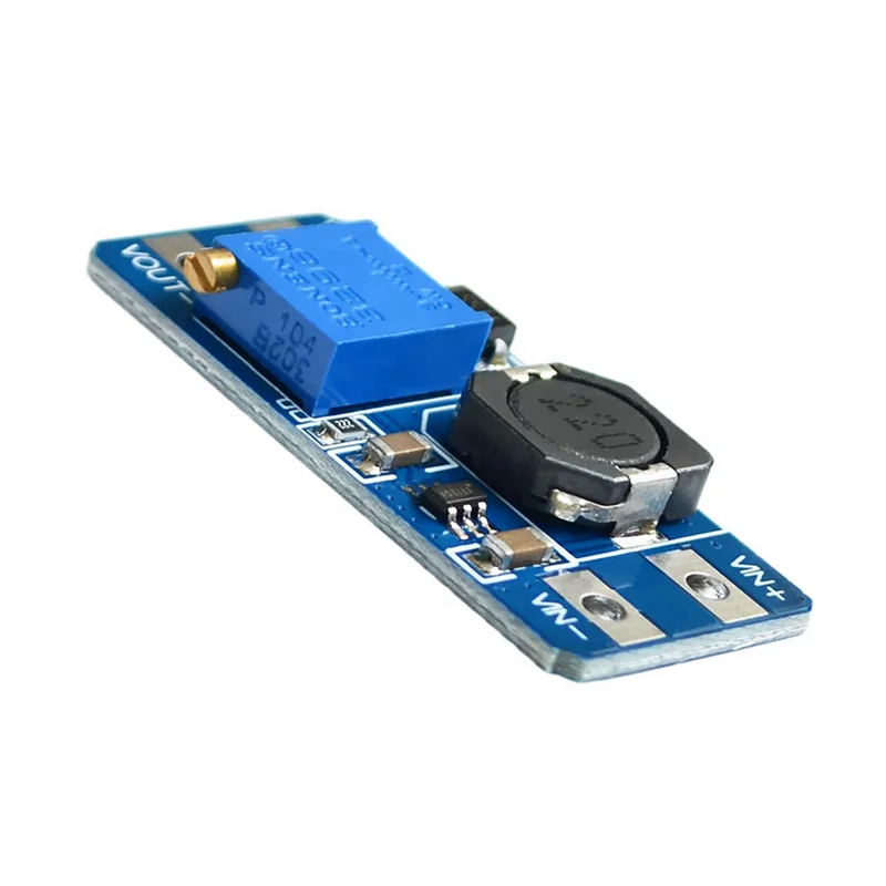 20 peças, mt3608, conversor DC-DC, regulador de impulso, módulo de alimentação usb, 2v-24v para 5v-28v, saída 2a, micro-USB-ABQU