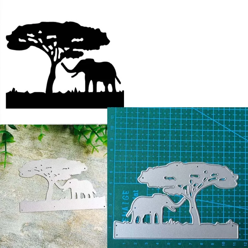 Elephant animals metal cutting dies mold Scrapbooking decoration paper craft knife mould blade punch template Embossing stencils