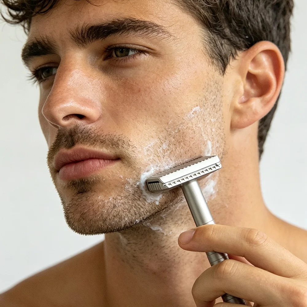 Vintage Open Comb Stainless St - Safety Razor Handle recension och pris