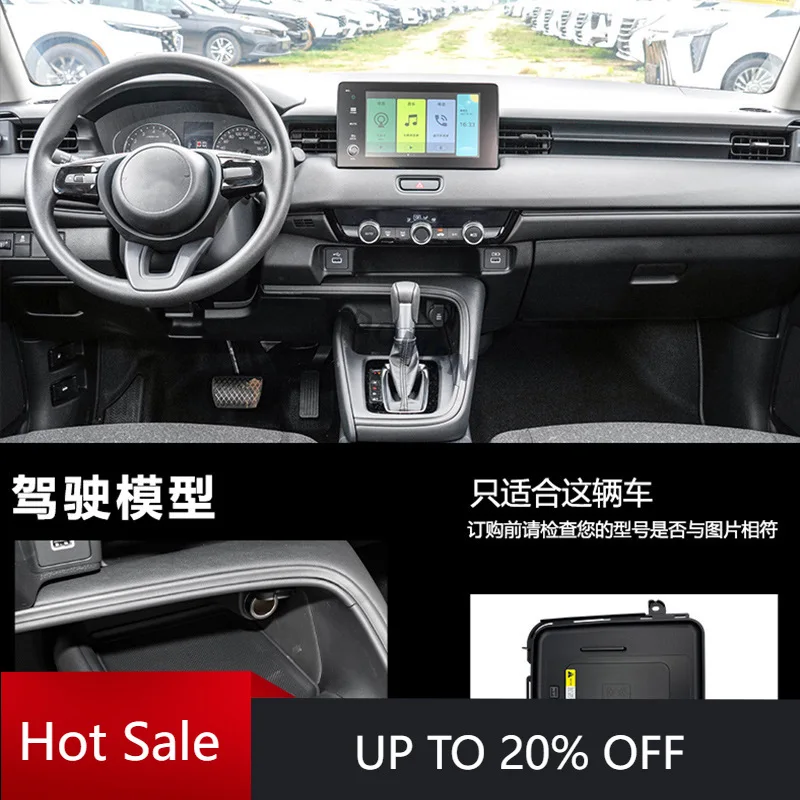 DOMEN New Wireless Onboard Car Charging Pad 15W Smart Q-I/Magnetic Version Phone Fast Charging Pad For Honda HRV XRV Vezel 2025
