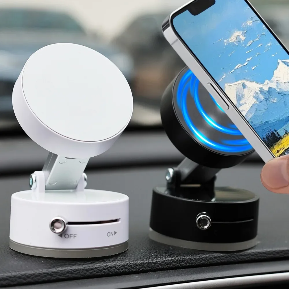 

Vacuum Adsorption Magnetic Bracket Multi Functional Foldable N52 Neodymium Magnet GPS Stand Suction Cup Fixation Phone Holder