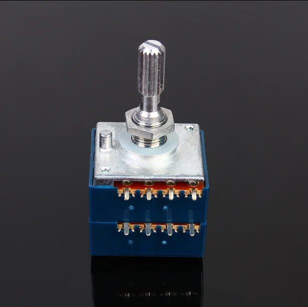 2pcs/lot Japan original ALPS type 27 8-pin duplex volume Potentiometer 50KA 100KA shaft length 25MM free shipping