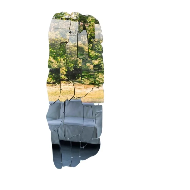 Light luxury, special-shaped full-length mirror is irregular, full-length mirror clothing store hangs acrylic.