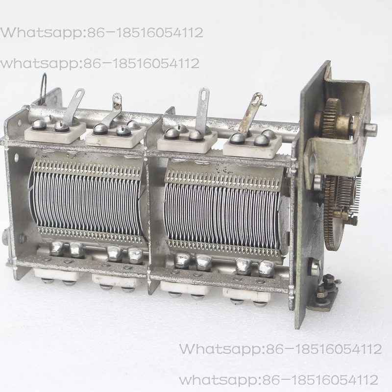 Dismantling high Q value 2 * 28PF-1110PF with reduction gear dual variable adjustable capacitor DIY