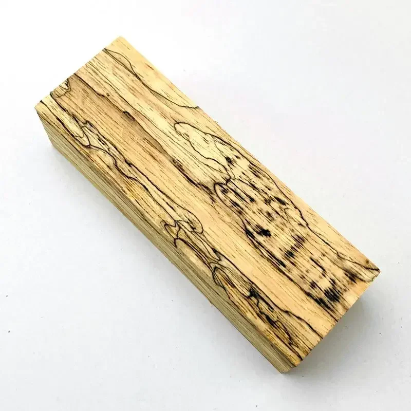 1pieces Spalted Maple Wood for DIY Knife Handle Making Material Handicraft Handle Patch Materials Accessories 120x40x30mm