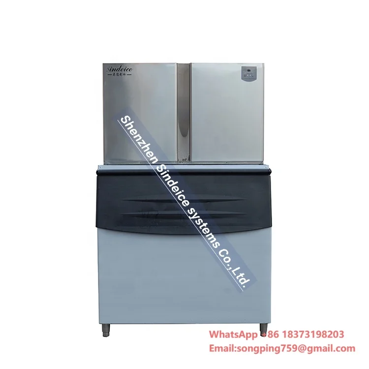 SINDEICE 1 Ton Cube Ice Machine High Quality 1000KGS Ice Maker for Catering Drinking Factory Price Compressor Motor Core