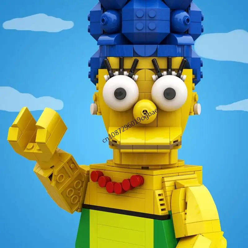 新しい1256ピースの人気シンプソンズシリーズキャラクターアップスケールミニフィギュアMOCモデルDIYクリエイティブアイデア子供のおもちゃ誕生日プレゼントブロック