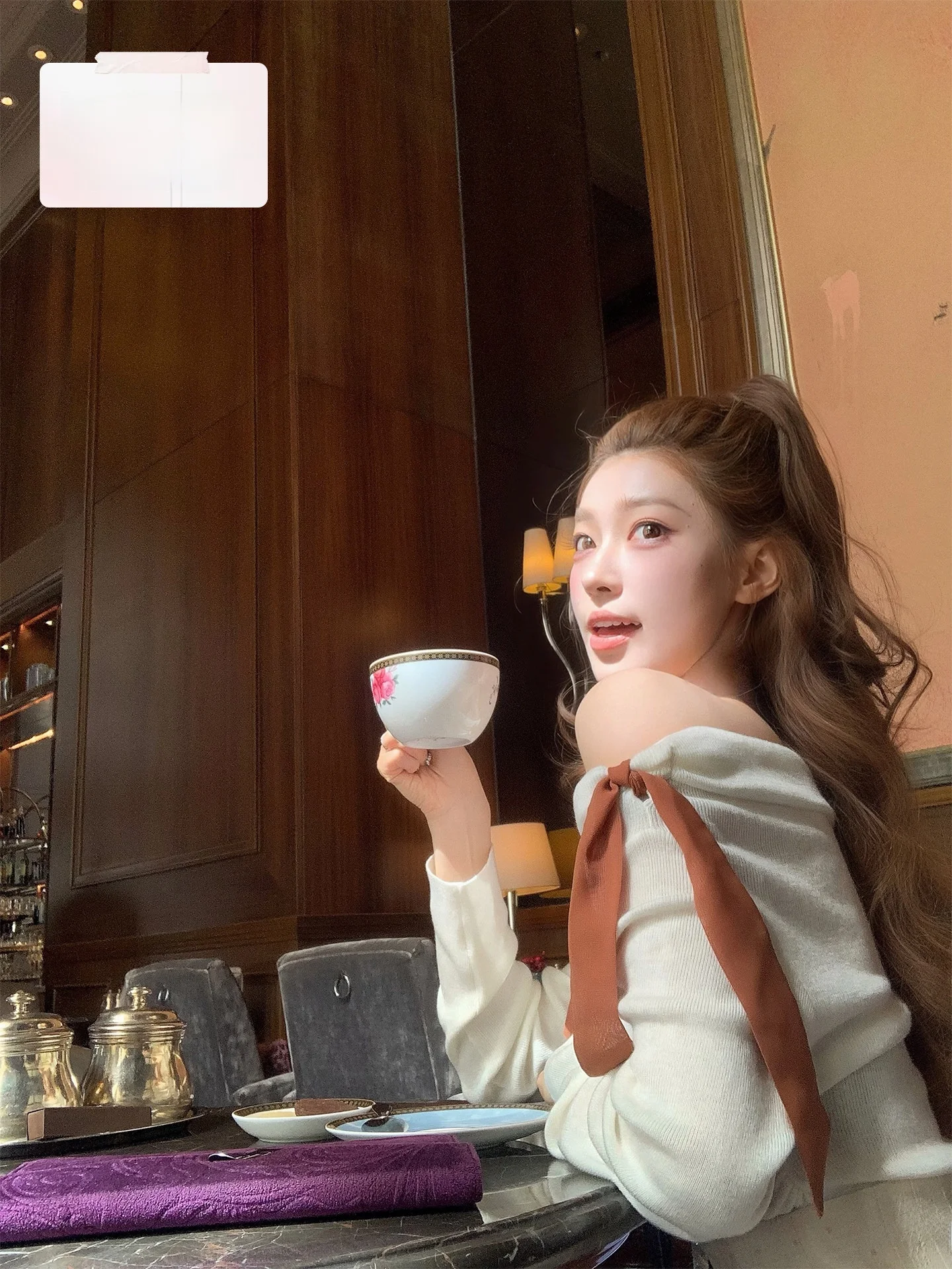 

Вязаный свитер SourceWithU из мягкой шерсти с одним открытым плечом, с поясом, в винтажном стиле, нежный, с длинными рукавами, женский топ