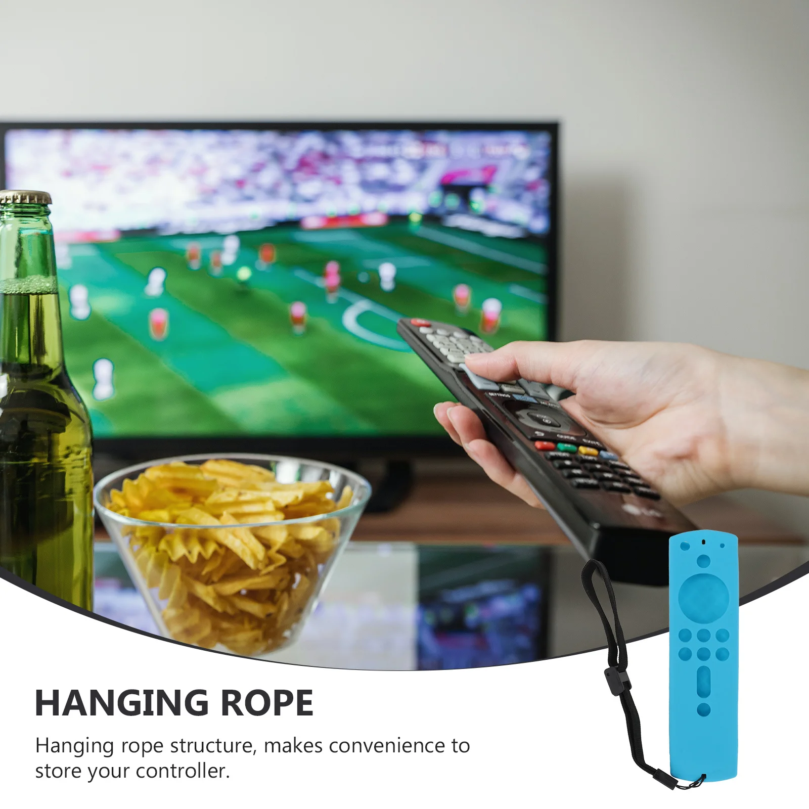 

1 set 1 Set Of Silicone Controller Cover Compatible With Stick 4K Hanging Rope Design Easy Installation Complete Protection