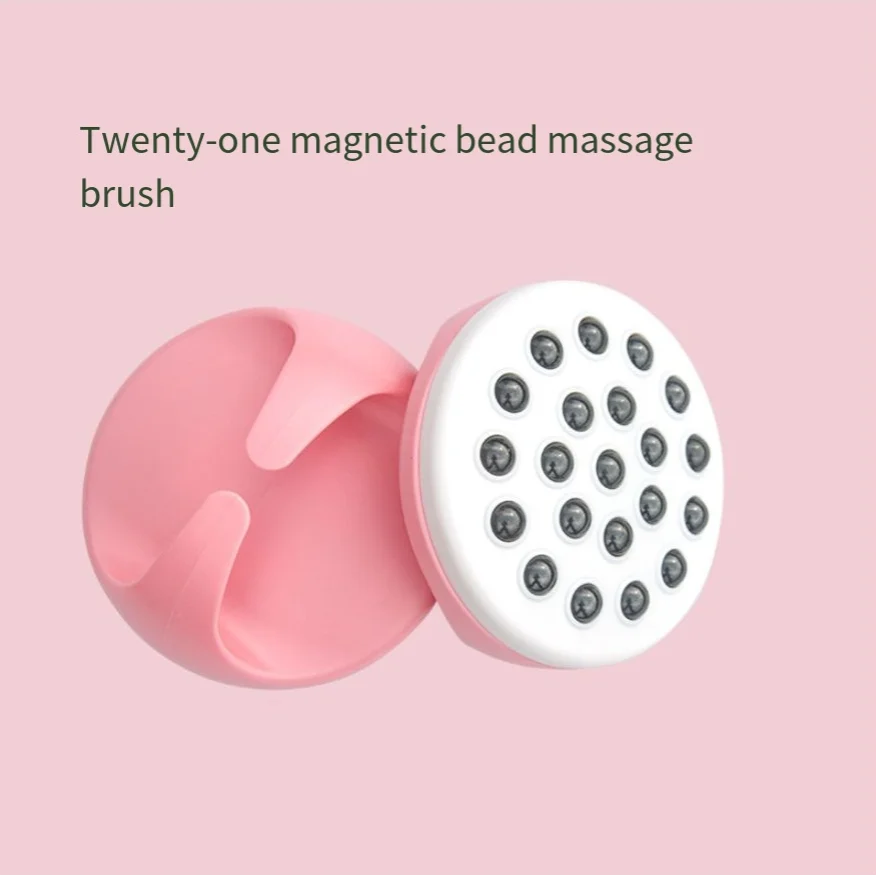 Magnetic 21 stone beads roller ball meridian brush massager body 360 degrees rotation applicable massager