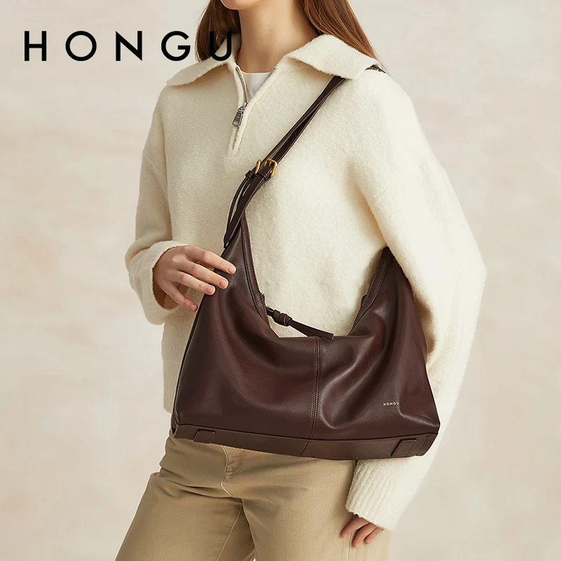 

HONGU Summer New Women'S Tote Bag Woman Fashion Simple Square Bags Coffee Brown Outdoor Commuting Shopping Shoulder Bag H5156164