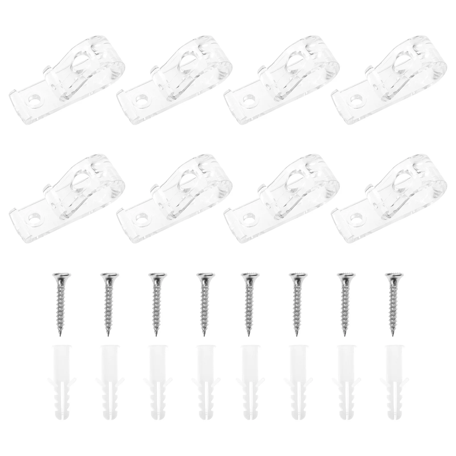 

8pcs Curtain Wall Hook Plastic Blind Locator Positioning Hook For Roman Roller Blinds Accessories Replacement Hanger Tensioner