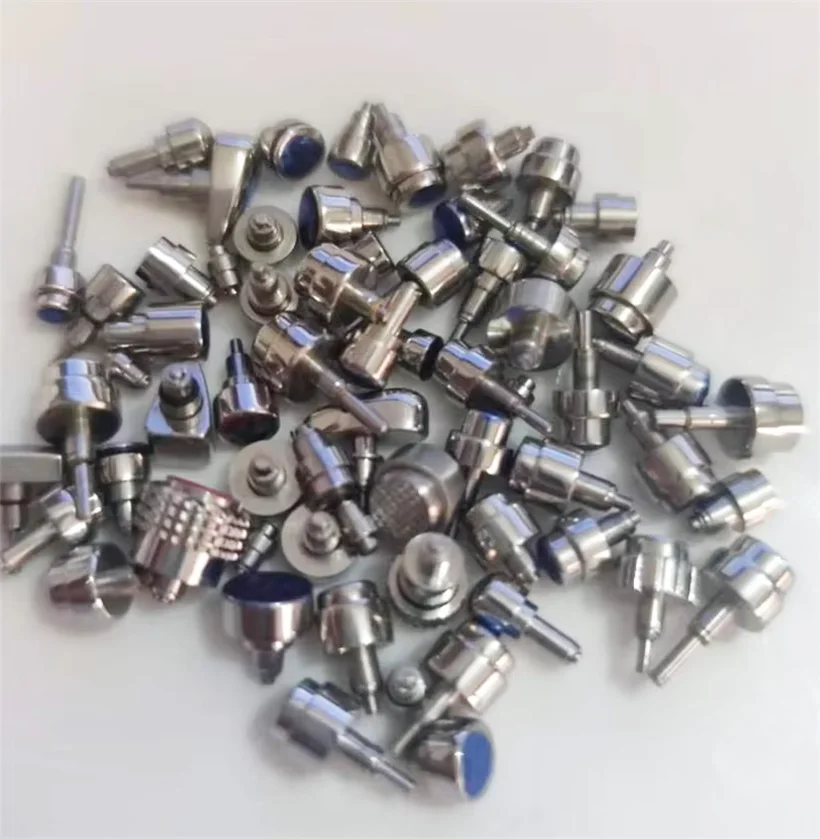 

Watch Accessories Buttons Buttons All Steel Handles Various Sizes Miscellaneous Watch Crowns Various Styles Mixed Handle Heads