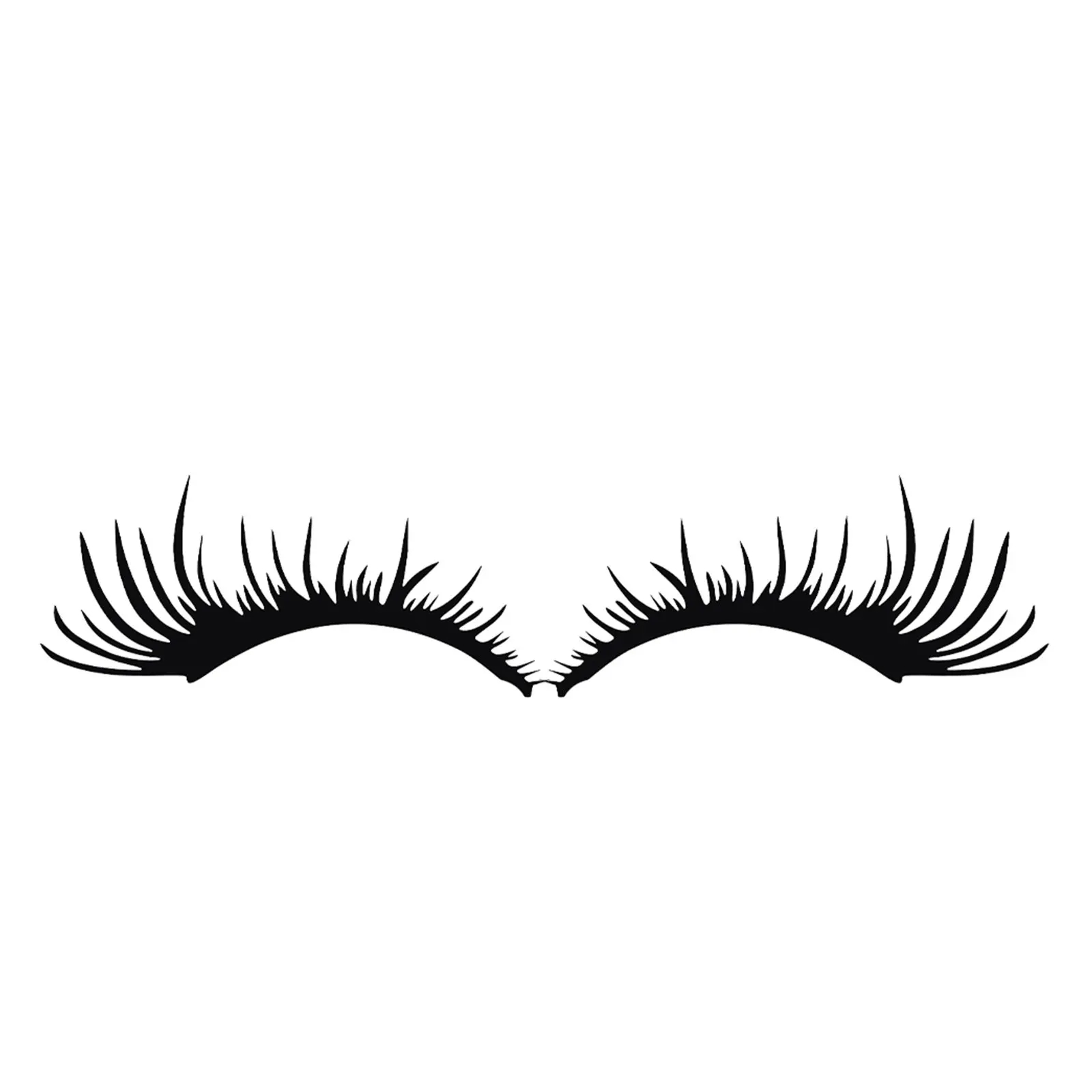 1Pair Car Headlight Eyelashes Stickers Premium Pet Decorative Waterproof Stylish Car Eyelash Sticker Easy Peel Application