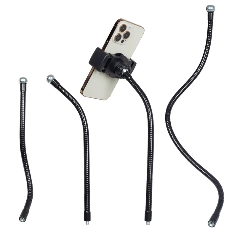 Flexible Arm Monopod Metal Tube Rod Stands Selfie Stick with Ball Head for Mobile Phone Smartphones Tripod Live Streaming