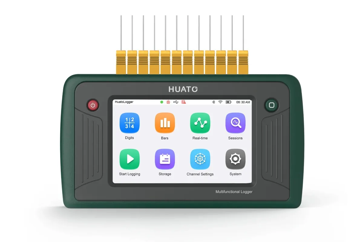 HUATO S1516 16 Channel Universal Thermocouple Probe Multi-Channel Temperature Meter Tester Data Logger