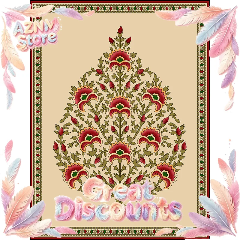 Indian Folk Art Persian Floral Print Poster Vintage Tree of Life Lotus Flower Canvas Painting Wall Picture Home Decor 2026